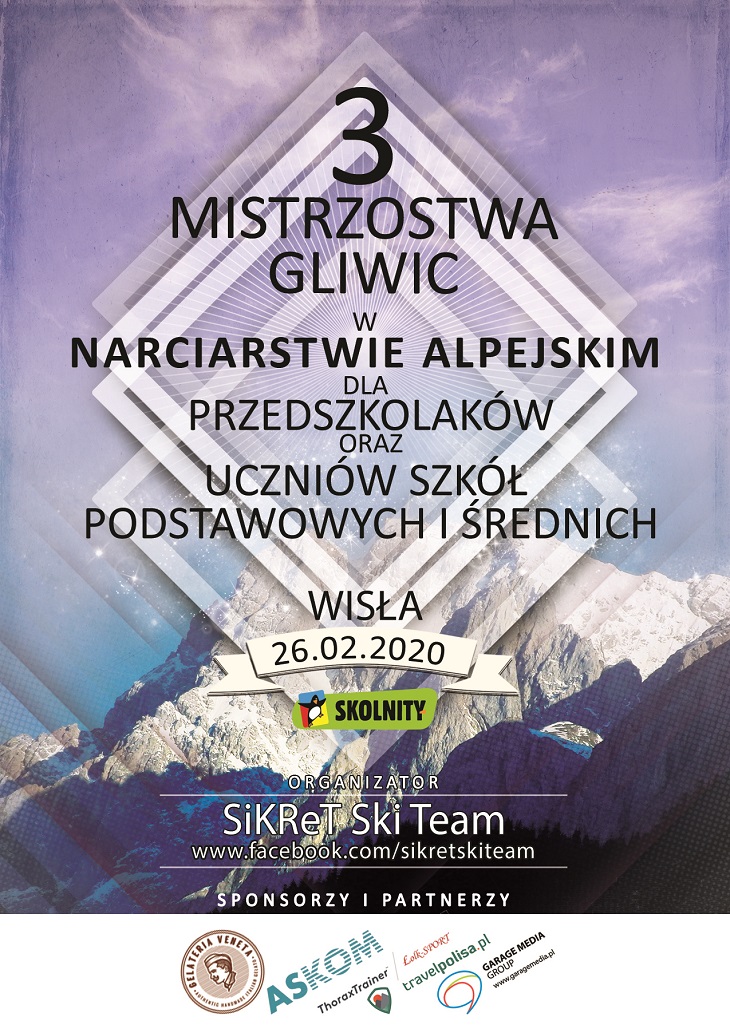plakat zawody narciarskie