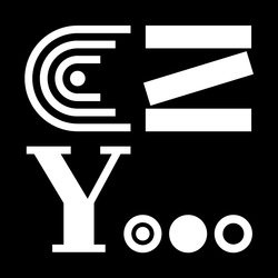 logo narodowego programu rozwoju czytelnictwa 2.0 - białe litery na czarnym tle
