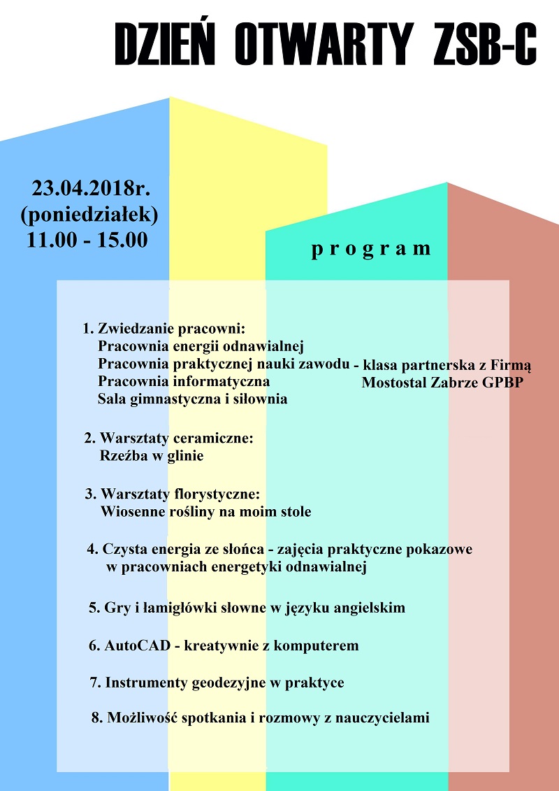 Dzień otwarty w ZSB-C - Zespół Szkół Budowlano-Ceramicznych w Gliwicach
