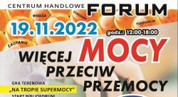plakat akcji więcej mocy przeciko przemocy