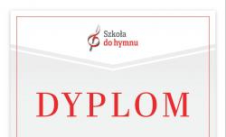 Dyplom "Szkoła do hymnu"