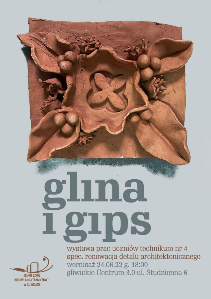 Wystawa Glina i gips - plakat