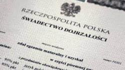 Fragment druku świadectwa maturalnego