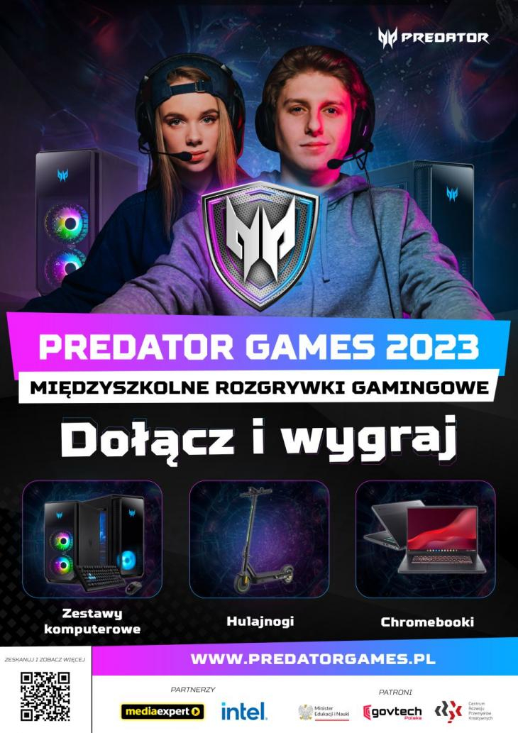 Międzyszkolne Zawody Gamingowe - plakat