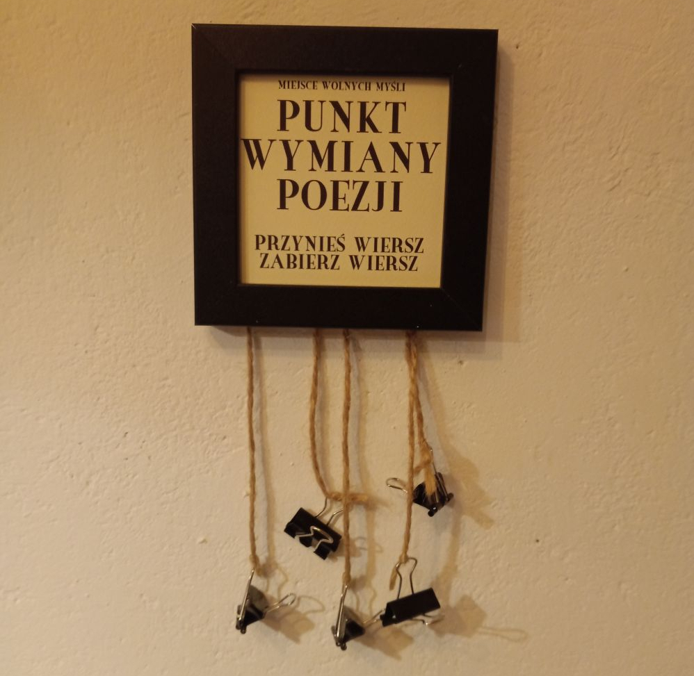 punkt wymiany poezji - miejsce umieszczania wierszy