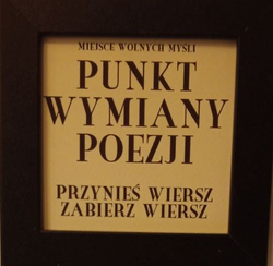 punkt wymiany poezji - miejsce umieszczania wierszy