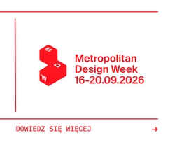 Plakat zapraszający uczniów klas 7 i 8 szkoły podstawowej na warsztaty organizowane przez Zespół Szkół Budowlano-Ceramicznych w Gliwicach w ramach Metropolitan Design Week 2026. Wydarzenie odbędzie się w dniach 16–20 września 2026 r.