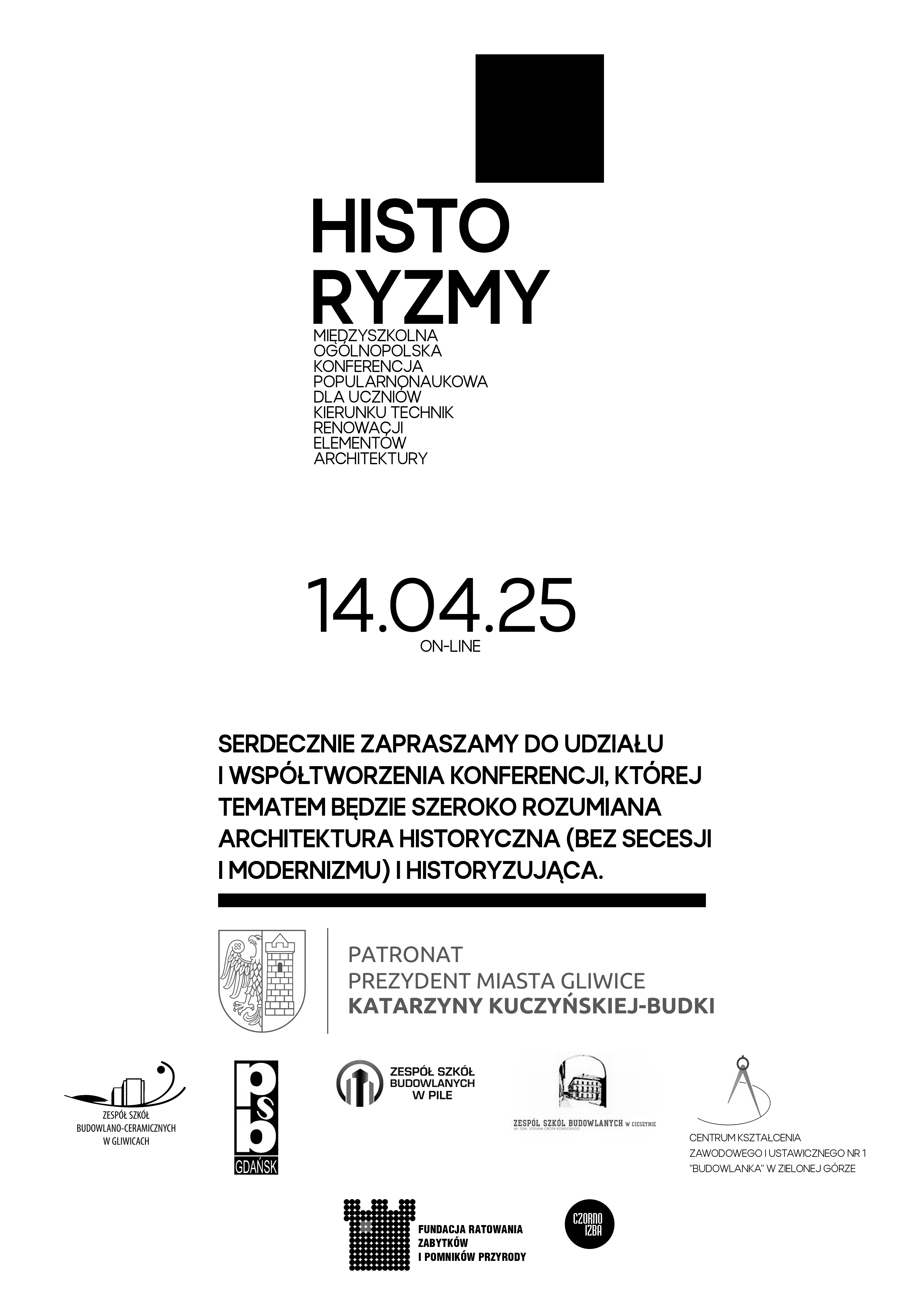 plakat konferencji Historyzmy
